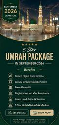 September 2026 Umrah Package